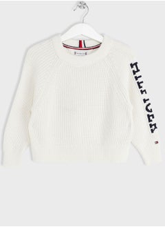 Buy Kids Logo Knitted Sweater in UAE