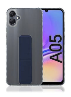 Buy Case Cover For Samsung Galaxy A05 With Magnetic Hand Grip 3 in 1 Clear / Blue in Saudi Arabia