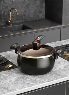 Buy 7L Enamel Micro Pressure Cooker Stock pot with Lid Soup Pot Multi-Function Cooking Pot Non Stick Kitchen Ceramic Pressure Pot For Induction Cooker Natural Gas in UAE