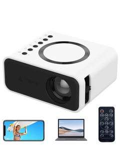 Buy Portable Mini Projector with WIFI, Remote Controller and Built-in Speaker, HD Outdoor Projector Compatible with Phone/iOS/Android/Tablet/Laptop/TV Stick/HDMI in Saudi Arabia