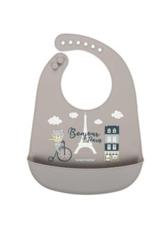 Buy Silicone Bib with Pocket BONJOUR PARIS navy beige in Egypt