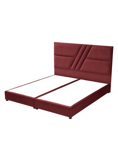 Buy Gogo | Velvet Bed Frame - Burgundy in Saudi Arabia