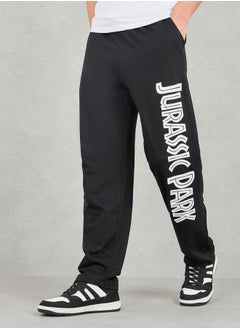 Buy Jurassic Park Printed Relaxed Open Hem Joggers in Saudi Arabia