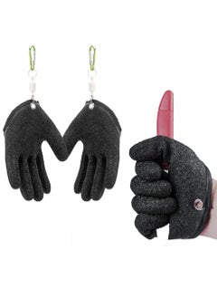 Buy Fishing Catching Gloves, Fisherman Professional Catch Fish Gloves, Waterproof Fishing Gloves, Non-Slip Fisherman Protect Hand from Puncture Scrapes, Quick-Dry, with Magnet Release in UAE