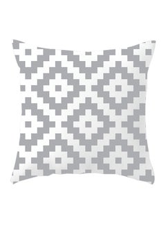 اشتري Geometric Pattern Striped Ultra Soft Fabric Printed Pillowcase Minimalist Cushion Cover 45x45cm في السعودية