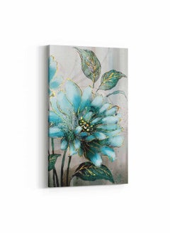 Buy Framed Canvas Wall Art Stretched Over Wooden Frame, Colourful Beautiful Flower  Painting, For Home, Living Room, Office Decor in Saudi Arabia