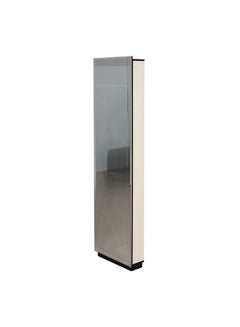 Buy Zian Tall Standing Mirror With Storage Durable Storage Cabinet Dressing Makeup Mirror Modern Design Bedroom Furniture L 40 x W 14 x H 168 Cm  Beige / Black in UAE