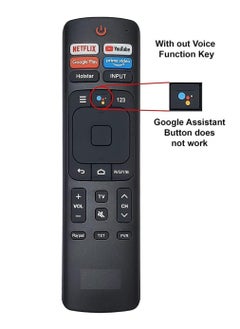 Buy New Replacement Remote Control, Remote Control Fit, Universal Remote Control Compatible with Vu 4K Ultra HD Smart Android LED TV Remote Control (Without Voice Function) in UAE