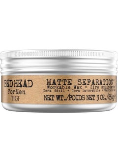 Buy Tigi Bed Head For Men Matte Separation Wax 85g in UAE