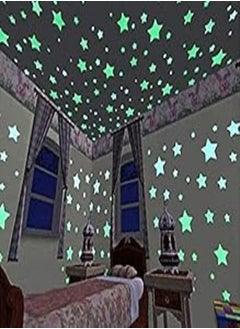 Buy DNHCLL 100PCS 3cm Multi-Color Stars Glow in The Dark Luminous Fluorescent Wall Stickers for Baby Kid's Nursery Room-Stars Plastic Luminous Wall Stickers for Bedroom Decoration Home Ceiling Wall in Egypt