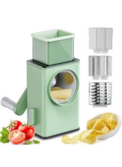 اشتري Multifunctional vegetable slicer manual home kitchen accessories grater chopper round cutter potato في الامارات