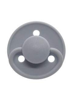 اشتري 2-Pieces Round Pacifier Silicone 0M - Grey Seal في الامارات
