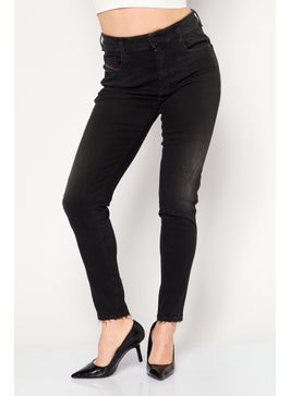 اشتري Women Slandy High Super Skinny Dark Wash Stretch Jeans, Black في السعودية