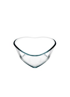 اشتري Borcam Small Heart Shape Glass Baking Dish, 270 Ml Capacity, 50 Mm Height, 120 Mm Diameter - Clear في الامارات