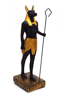 Buy immatgar pharaonic Decorative Egyptian Long Anubis Statue ancient Egyptian souvenirs gifts handmade Home decor collectibles Sculptures  (Black - 22 CM Long) in Egypt