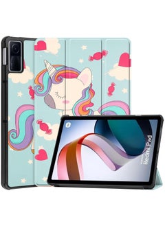 اشتري Hard Protective Case Cover For Xiaomi Redmi Pad 10.61 Inch, Multi-Viewing Angles, Lightweight Slim Shell Stand Cover with Auto Sleep/Wake, Tri-fold Magnetic Stand Book Cover Unicorn في السعودية