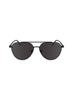 Buy FULL RIM METAL AVIATOR CALVIN KLEIN SUN CK24100S  5715 (002) MATTE BLACK in UAE