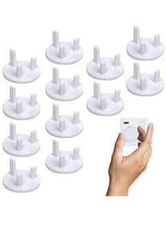 اشتري 10pcs per Pack Baby Proofing Plug Covers, White Outlet Covers Safety Covers, Electrical Protectors في الامارات