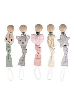 Buy 5 Pack Pacifier Clip For Baby Most Pacifier Styles Baby Teething Toys and Baby Gift in UAE
