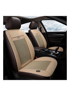 Buy 1 Pack Cooling Car Seat Cushion - 12V Automotive Breathable Seat Cover with Air Conditioning System for Summer Driving, 3 Cooling Levels (Beige) in Saudi Arabia
