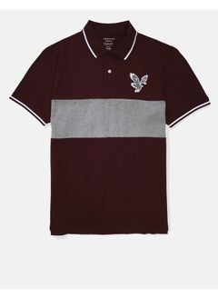 Buy AE Colorblock Pique Polo Shirt in Saudi Arabia