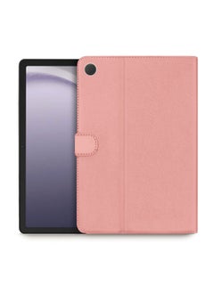 اشتري Premium Quality Leather Smart Flip Case Full Protective Cover With Magnetic Stand For Samsung Galaxy Tab A9 8.7 Inch 2023 – Rose Gold في السعودية