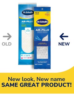 Buy Dr. Scholl's AIR-PILLO Insoles Ultra-Soft Cushioning and Lasting Comfort with Two Layers of Foam that Fit in Any Shoe - One pair in UAE