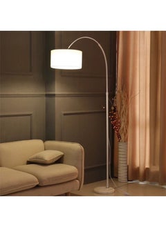 اشتري Simple LED Floor Lamp with Remote Control For Living Room Bedroom Study House Decoration Marble Base Standing Light في السعودية