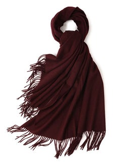 اشتري Solid Warm Thickened Lambswool Scarf في الامارات