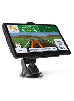Buy Car GPS Navigation, 7 Inch Touch Screen, Truck GPS Commercial Driver, Speed Warning, Voice Route Instructions (Supports Arabic, Black) in UAE