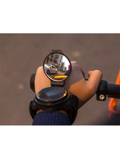 اشتري Bike Wrist Safety Rearview Mirror Bicycle Rear View Vision Wrist Guards, Rotatable and Collapsible Bike Accessories في السعودية