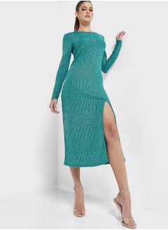 Buy Side Split Knitted Dress in UAE