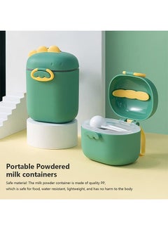 Buy Baby Milk Powder Sealed Dispenser With spoon800ML - Green in Saudi Arabia