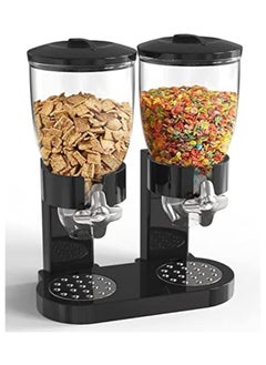 Buy Corn flakes food cereal dispenser black 1ST in Saudi Arabia