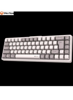 اشتري Meetion 65% Triple-Mode Wireless RGB Mechanical Keyboard MK12 65% Layout Full Key Hot-Swap Tri-Mode Connection (White) في الامارات