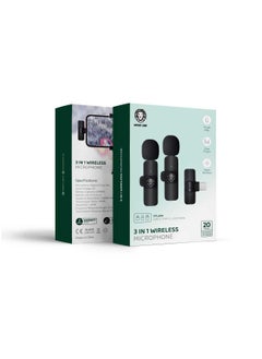 Buy Green Lion 3 in 1 Wireless Microphone - Black in UAE