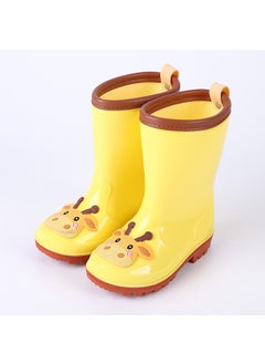 Buy Childrens rain boots cartoon boys and girls Baby students rubber shoes rain boots cartoon childrens water shoes a generation of hairYellow Giraffe Yellow Giraffe in Saudi Arabia