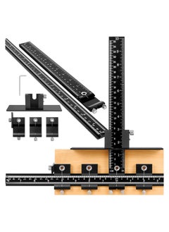 Buy Cabinet Hardware Jig Tool, Adjustable Punch Locator Drill Template Guide, Multifunctional Woodworking Aids Wood Drilling Dowelling Guide For Installation of Handles Knobs on Doors And Drawer (Black) in Saudi Arabia