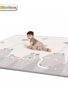 اشتري Baby Crawling Mat , 200 x 180 x 1 cm Non Toxic Floor Mat,Double-Sided Waterproof Baby Play Mat for Toddler Boy Girl في السعودية