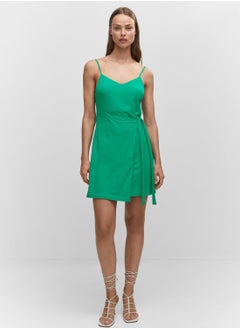 Buy Tie Detail Strap Dress in UAE