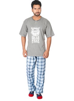 Buy Premium Grey Sleepwear Set for Men, Ultimate Comfort and Style for Relaxation and Restful Nights in UAE