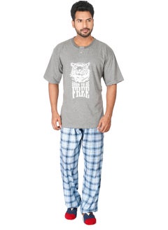 Buy Premium Grey Sleepwear Set for Men, Ultimate Comfort and Style for Relaxation and Restful Nights in UAE