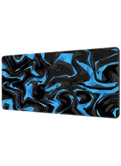 Buy Large Mouse Pad Extended Gaming Mouse Pad Non-Slip Rubber Base Mouse pad Office Desk Mat Desk Pad Smooth Cloth Surface Keyboard Mouse Pads for Computers (800 * 300 * 3mm） Blue Shards in Saudi Arabia