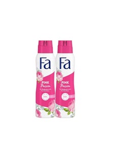 Buy Pack Of 2 Deodorant Spray Pink Passion 150 ML in UAE