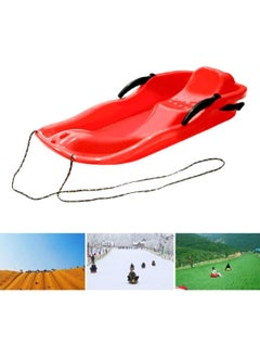 اشتري Portable Snow Sled Sand Grass Skiing with Pull Rope, Slippery Racer Downhill Toboggan Rolling Snow Slider, for Kids Boat Sledge Sprinter في الامارات