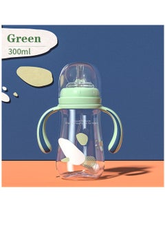 Buy Sippy Cup for Baby 6-12 Months Straw for Kids Water Bottle with Soft Silicon Spout Cup for ToddlersSpill Leakproof Plastic Drinking Bottle with Handle 300ml in Saudi Arabia