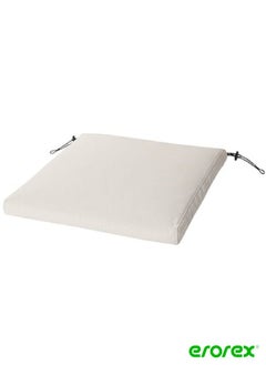 Buy Chair cushion outdoor beige 50x50 cm in Saudi Arabia