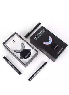 Buy Wireless Rechargeable Teeth Whitening Light Kit Black Luxury Home Tooth Cleaning Set Stain & Plaque Removal With Max Effect Unisex in UAE