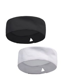 Buy 2 Pieces Chef Hat Chefs Hat for Men Women Chef Cap with Breathable Mesh Top Adjustable Chefs Hat for Men Home Kitchen Restaurant Service (Black and White) in Saudi Arabia