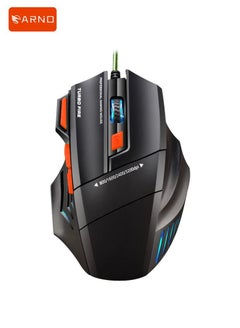 اشتري MS7 Gaming Mouse Wired Mouse Gamer Ergonomic Optical Mice For PC Laptop Games Quality 7 Buttons USB Computer في الامارات